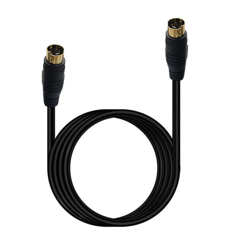 HTDYOO S Video Cable, S-Video Cable 4 pin Connector Male to Male Gold Plated Compatible with DVD Player, Home Theater, DSS receivers, VCRs, DVRs/PVRs - 3.28FT - Image 4